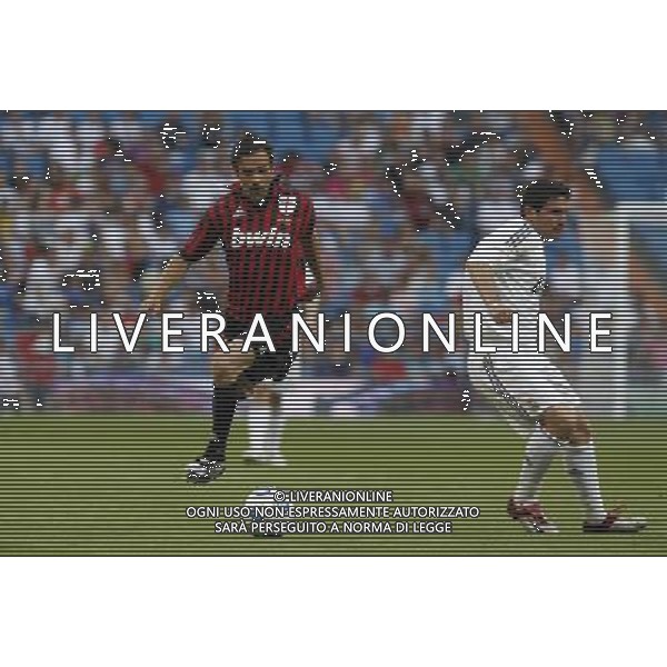 Madrid (30/05/10).- Estadio Santiago Bernabeu. Corazon Classic Match 2010 Real Madrid Veteranos 4- Milan Glorie 3 Marco Simone. Photo: Alex Cid-Fuentes/ ALFAQUI ©AG . ALDO LIVERANI SAS ONLY ITALY