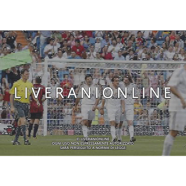 Madrid (30/05/10).- Estadio Santiago Bernabeu. Corazon Classic Match 2010 Real Madrid Veteranos 4- Milan Glorie 3 Luis Figo, Alfonso Perez y Steve Mcmanaman. Photo: Alex Cid-Fuentes/ ALFAQUI ©AG . ALDO LIVERANI SAS ONLY ITALY