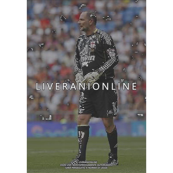 Madrid (30/05/10).- Estadio Santiago Bernabeu. Corazon Classic Match 2010 Real Madrid Veteranos 4- Milan Glorie 3 Sebastiano Rossi. Photo: Alex Cid-Fuentes/ ALFAQUI ©AG . ALDO LIVERANI SAS ONLY ITALY