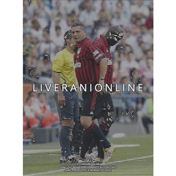 Madrid (30/05/10).- Estadio Santiago Bernabeu. Corazon Classic Match 2010 Real Madrid Veteranos 4- Milan Glorie 3 Daniele Massaro y George Weah. Photo: Alex Cid-Fuentes/ ALFAQUI ©AG . ALDO LIVERANI SAS ONLY ITALY