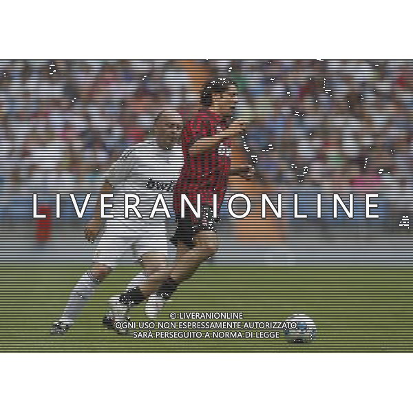 Madrid (30/05/10).- Estadio Santiago Bernabeu. Corazon Classic Match 2010 Real Madrid Veteranos 4- Milan Glorie 3 Rui Costa y Ricardo Gallego. Photo: Alex Cid-Fuentes/ ALFAQUI ©AG . ALDO LIVERANI SAS ONLY ITALY