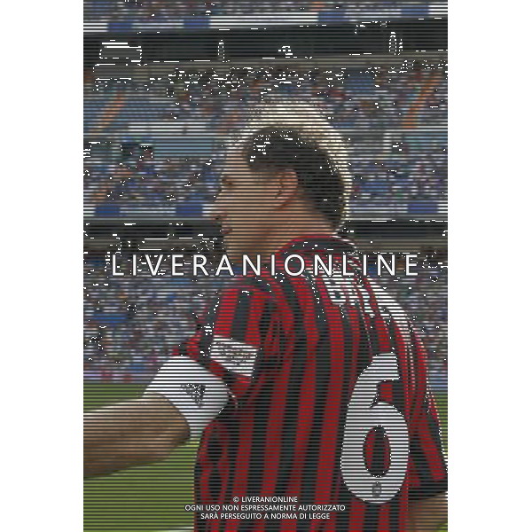 Madrid (30/05/10).- Estadio Santiago Bernabeu. Corazon Classic Match 2010 Real Madrid Veteranos 4- Milan Glorie 3 Franco Baresi. Photo: Alex Cid-Fuentes/ ALFAQUI ©AG . ALDO LIVERANI SAS ONLY ITALY