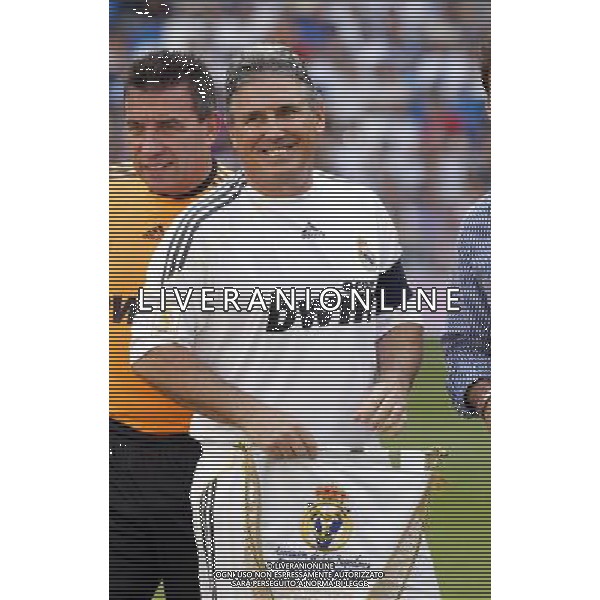 Madrid (30/05/10).- Estadio Santiago Bernabeu. Corazon Classic Match 2010 Real Madrid Veteranos 4- Milan Glorie 3 Carlos Alonso Santillana. Photo: Alex Cid-Fuentes/ ALFAQUI ©AG . ALDO LIVERANI SAS ONLY ITALY