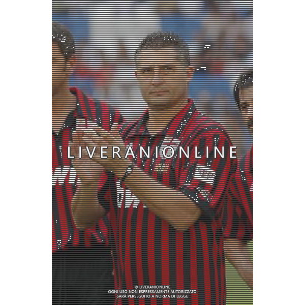 Madrid (30/05/10).- Estadio Santiago Bernabeu. Corazon Classic Match 2010 Real Madrid Veteranos 4- Milan Glorie 3 Daniele Massaro. Photo: Alex Cid-Fuentes/ ALFAQUI ©AG . ALDO LIVERANI SAS ONLY ITALY