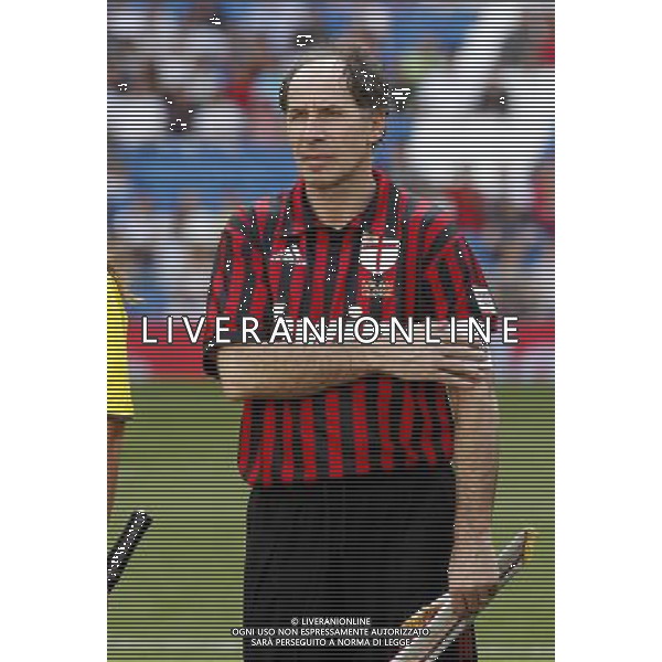 Madrid (30/05/10).- Estadio Santiago Bernabeu. Corazon Classic Match 2010 Real Madrid Veteranos 4- Milan Glorie 3 Franco Baresi. Photo: Alex Cid-Fuentes/ ALFAQUI ©AG . ALDO LIVERANI SAS ONLY ITALY