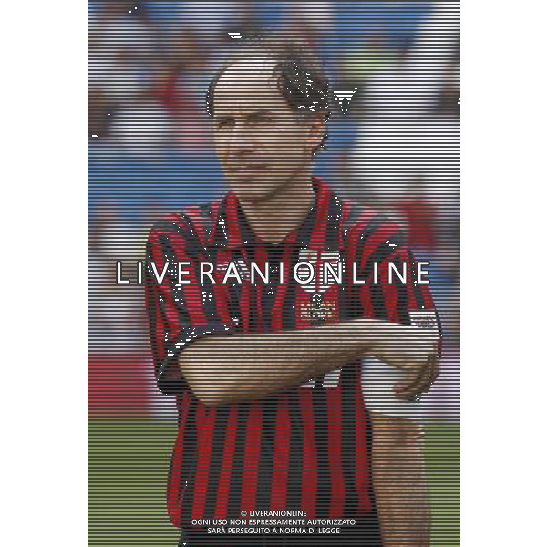 Madrid (30/05/10).- Estadio Santiago Bernabeu. Corazon Classic Match 2010 Real Madrid Veteranos 4- Milan Glorie 3 Franco Baresi. Photo: Alex Cid-Fuentes/ ALFAQUI ©AG . ALDO LIVERANI SAS ONLY ITALY