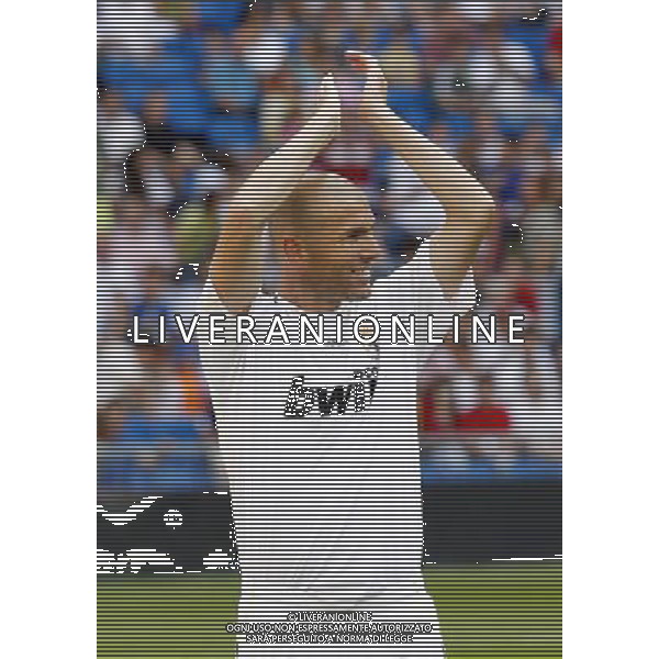 Madrid (30/05/10).- Estadio Santiago Bernabeu. Corazon Classic Match 2010 Real Madrid Veteranos 4- Milan Glorie 3 Zinedine Zidane. Photo: Alex Cid-Fuentes/ ALFAQUI ©AG . ALDO LIVERANI SAS ONLY ITALY