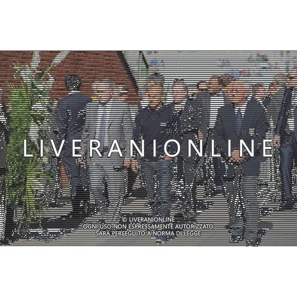 Amichevole Bruxelles - 03.05.2010 Italia-Messico Nella Foto:abete lippi e cannavaro alla commemorazione /Ph.Vitez-Ag. Aldo Liverani