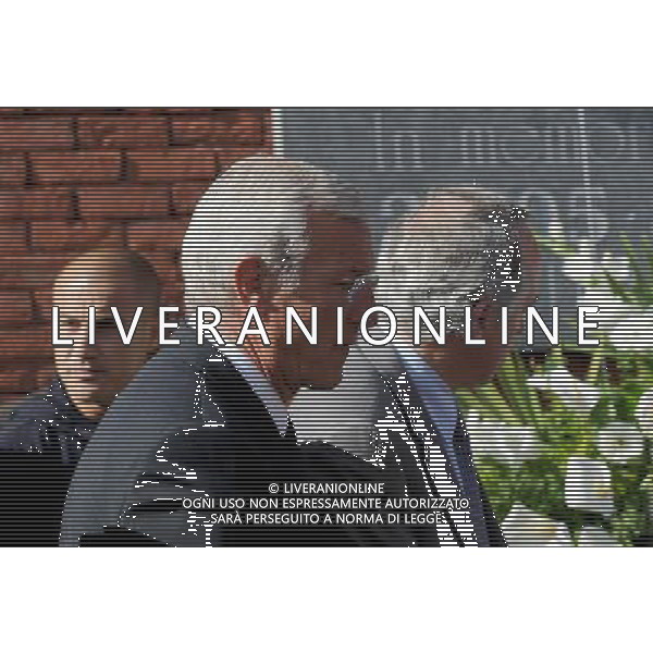 Amichevole Bruxelles - 03.05.2010 Italia-Messico Nella Foto:lippi cannavaro e abete depongono i fiori sulla targa /Ph.Vitez-Ag. Aldo Liverani