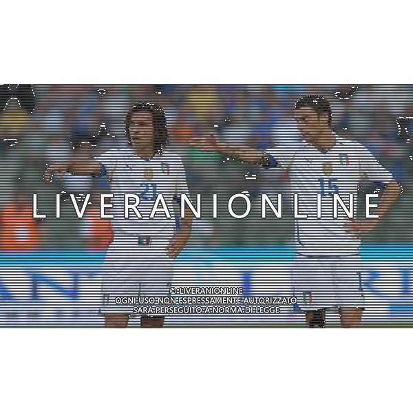 Amichevole Bruxelles - 03.05.2010 Italia-Messico Nella Foto:pirlo-marchisio /Ph.Vitez-Ag. Aldo Liverani