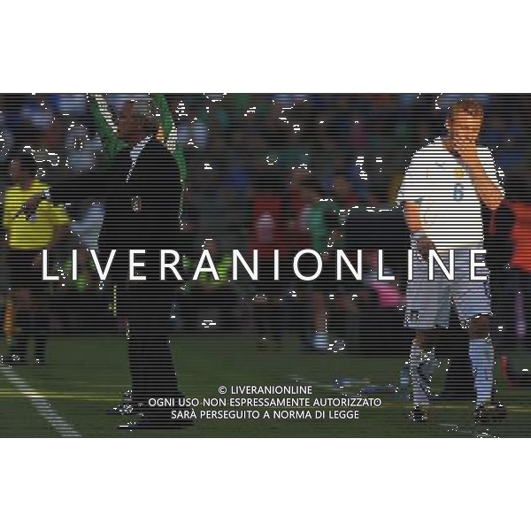 Amichevole Bruxelles - 03.05.2010 Italia-Messico Nella Foto:de rossi-lippi /Ph.Vitez-Ag. Aldo Liverani