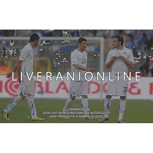 Amichevole Bruxelles - 03.05.2010 Italia-Messico Nella Foto:delusione pazzini-bocchetti /Ph.Vitez-Ag. Aldo Liverani