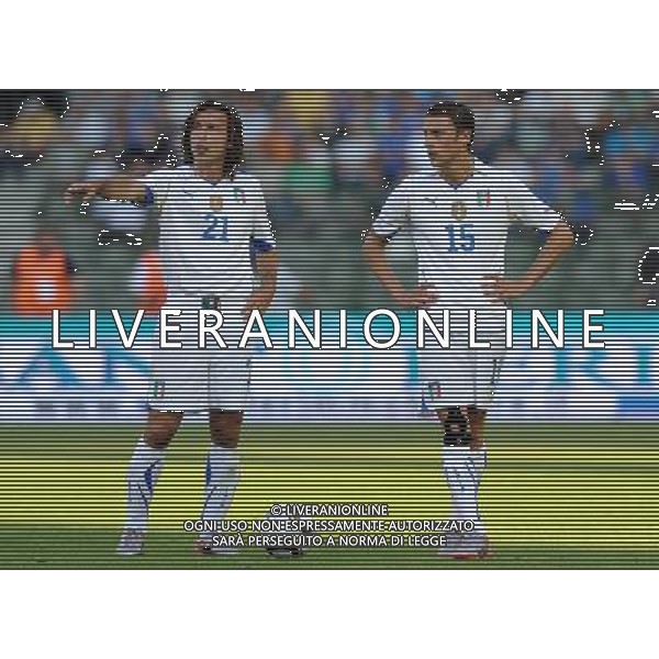 Amichevole Bruxelles - 03.05.2010 Italia-Messico Nella Foto:Pirlo Andrea-Marchisio Claudio /Ph.Vitez-Ag. Aldo Liverani