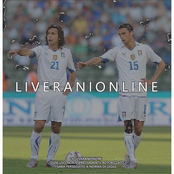 Amichevole Bruxelles - 03.05.2010 Italia-Messico Nella Foto:Pirlo Andrea-Marchisio Claudio /Ph.Vitez-Ag. Aldo Liverani
