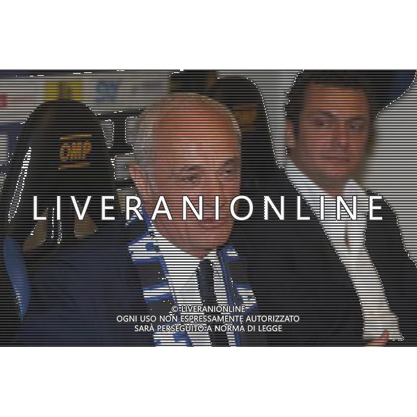 BERGAMO05/06/2010 PRESENTAZIONE DEL NUOVO PRESIDENTE ATALANTA CALCIO ANTONIO PERCASSI NELLA FOTO ANTONIO PERCASSI PRESIDENTE ATALANTA CALCIO AG ALDO LIVERANI