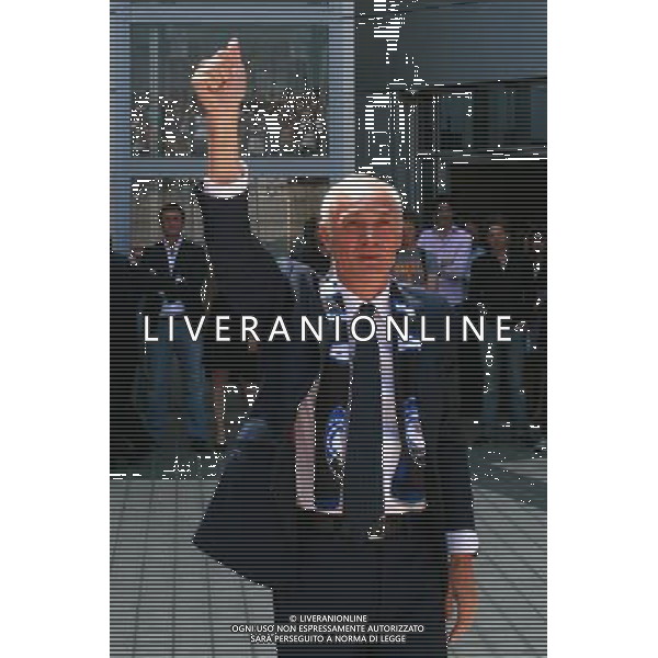 BERGAMO05/06/2010 PRESENTAZIONE DEL NUOVO PRESIDENTE ATALANTA CALCIO ANTONIO PERCASSI NELLA FOTO ANTONIO PERCASSI PRESIDENTE ATALANTA CALCIO AG ALDO LIVERANI