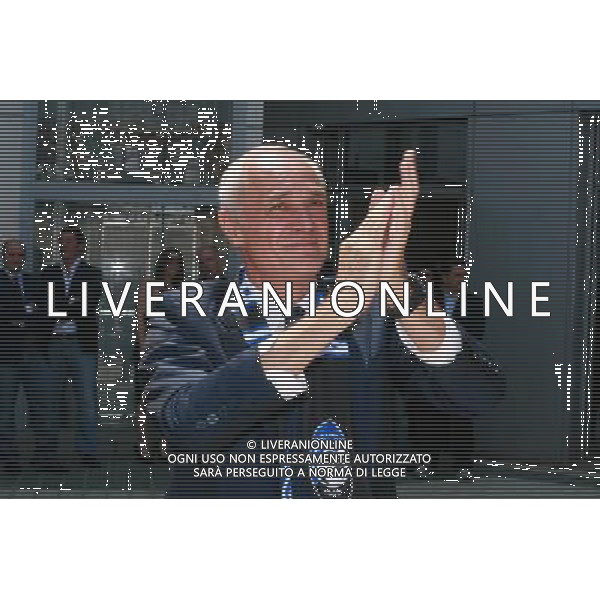 BERGAMO05/06/2010 PRESENTAZIONE DEL NUOVO PRESIDENTE ATALANTA CALCIO ANTONIO PERCASSI NELLA FOTO ANTONIO PERCASSI PRESIDENTE ATALANTA CALCIO AG ALDO LIVERANI