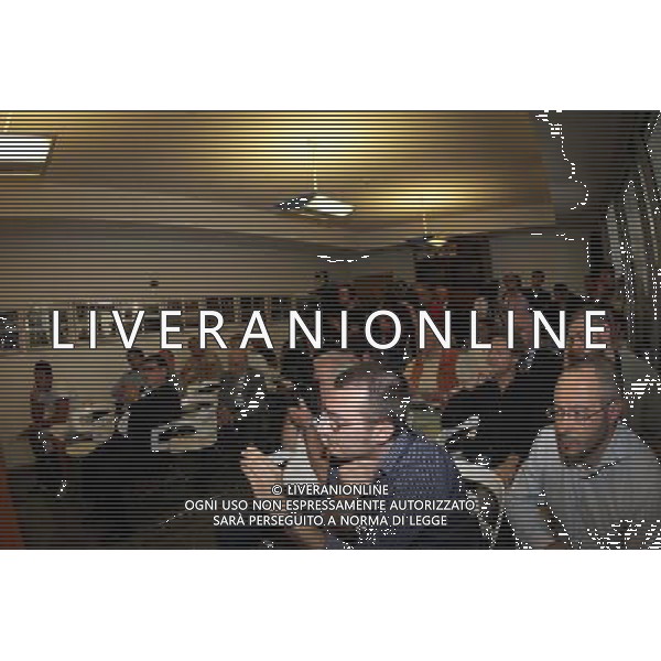 BERGAMO05/06/2010 PRESENTAZIONE DEL NUOVO PRESIDENTE ATALANTA CALCIO ANTONIO PERCASSI NELLA FOTO CONFERENZA STAMPA AG ALDO LIVERANI