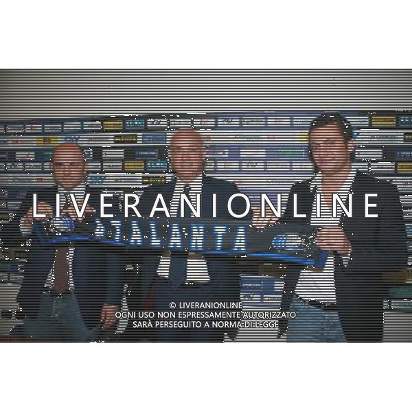 BERGAMO05/06/2010 PRESENTAZIONE DEL NUOVO PRESIDENTE ATALANTA CALCIO ANTONIO PERCASSI NELLA FOTO LUCA-ANTONIO E STEFANO PERCASSI AG ALDO LIVERANI