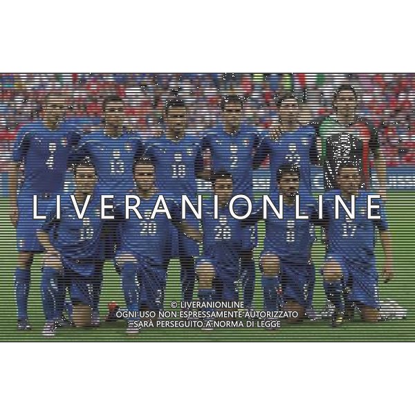 Svizzera - Italia Amichevole Nazionale Pre-mondiale a Ginevra 05/06/2010 nella foto la formazione della nazionale italiana ©Luzzani/Agenzia Aldo Liverani Sas