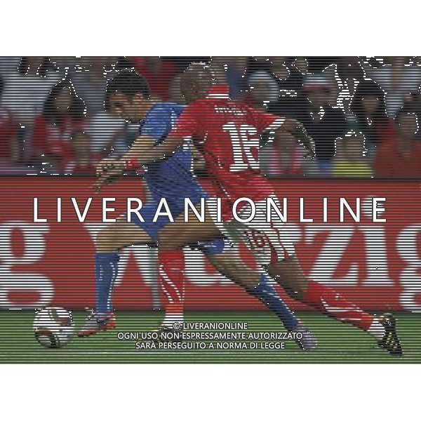 Svizzera - Italia Amichevole Nazionale Pre-mondiale a Ginevra 05/06/2010 nella foto andrea cossu e fernandes ©Luzzani/Agenzia Aldo Liverani Sas