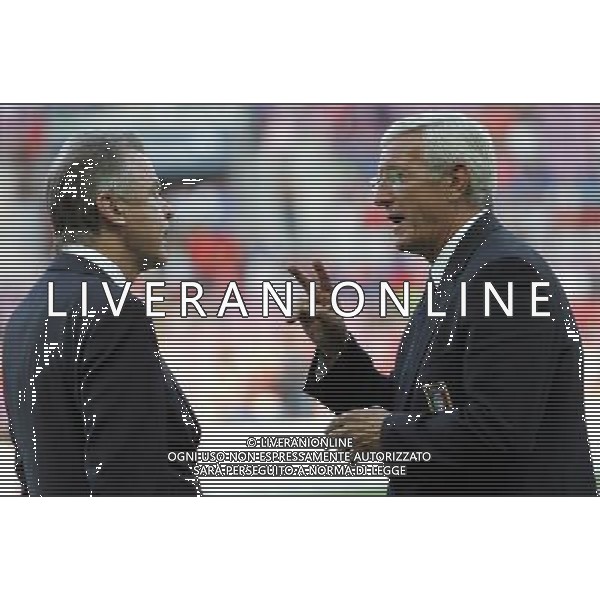 Ginevra (CH) 05-06-2010 Amichevole pre mondiali svizzera-italia 1:1 nella foto marcello lippi e ottmar hitzfeld ph marco luzzani/ag aldo liverani s.a.s.