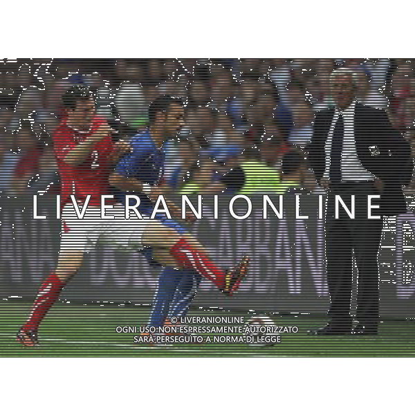 Ginevra (CH) 05-06-2010 Amichevole pre mondiali svizzera-italia 1:1 nella foto fabio quagliarella e stephan lichtsteiner ph marco luzzani/ag aldo liverani s.a.s.