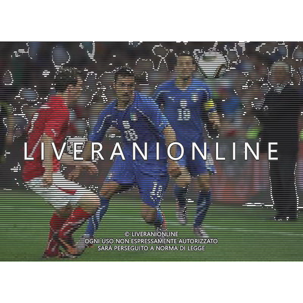 Ginevra (CH) 05-06-2010 Amichevole pre mondiali svizzera-italia 1:1 nella foto fabio quagliarella e stephan lichtsteiner ph marco luzzani/ag aldo liverani s.a.s.