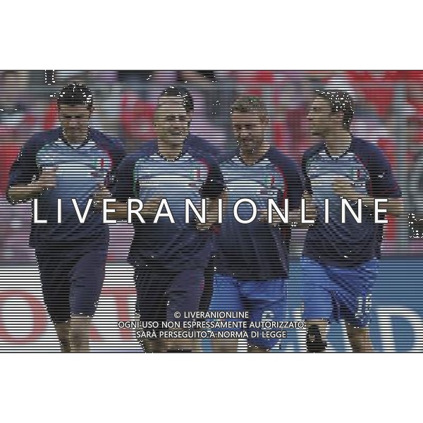 Ginevra (CH) 05-06-2010 Amichevole pre mondiali svizzera-italia 1:1 nella foto fabio cannavaro, vincenzo iaquinta, gianluigi buffon, daniel de rossi e claudio marchisio ph marco luzzani/ag aldo liverani s.a.s.