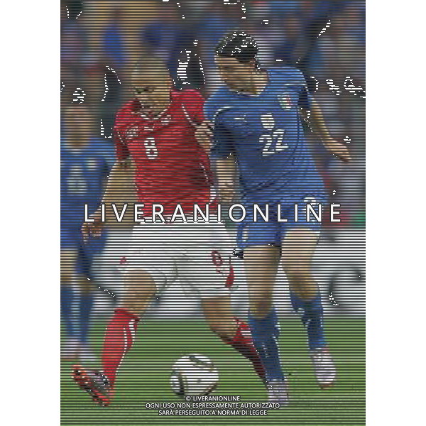 Ginevra (CH) 05-06-2010 Amichevole pre mondiali svizzera-italia 1:1 nella foto riccardo montolivo e gokhan inler ph marco luzzani/ag aldo liverani s.a.s.