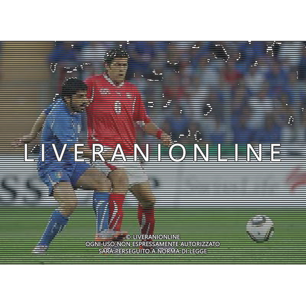 Ginevra (CH) 05-06-2010 Amichevole pre mondiali svizzera-italia 1:1 nella foto benjamin huggel e gennaro gattuso ph marco luzzani/ag aldo liverani s.a.s.