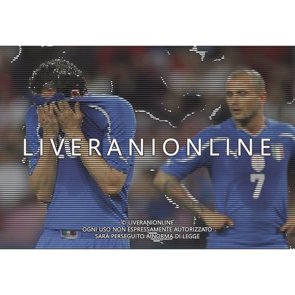 Ginevra (CH) 05-06-2010 Amichevole pre mondiali svizzera-italia 1:1 nella foto giampaolo pazzini e simone pepe ph marco luzzani/ag aldo liverani s.a.s.