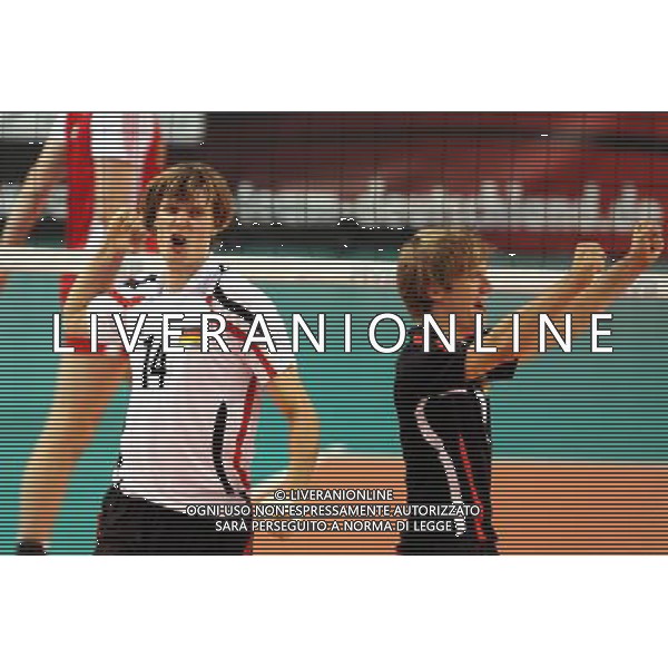 STOCCARDAWorld League 2010, VOLLEY BALL, GERMANIA - POLONIA NELLAFOTO: ROBERT KROMM , (P) FERDINAND TILLE (GER) FOTO JAKUB PIASECKI / CYFRASPORT /NEWSPIX.PL AGALDOLIVERANI ONLYITALY 