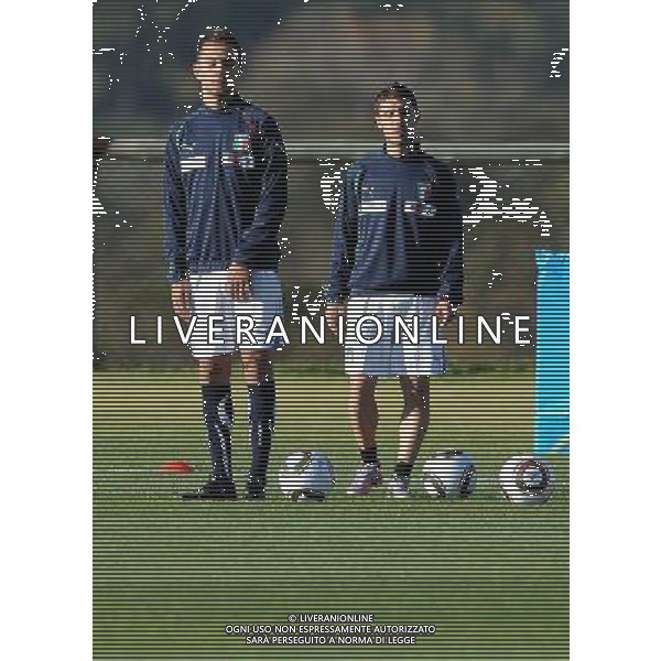 Campionati Mondiali Sud Africa 2010 Irene-Johannesburg - 09.06.2010 Allenamento e Coferenza Stampa Nazionale Italiana Nella Foto:domenico Criscito-Cossu andrea /Ph.Vitez-Ag. Aldo Liverani