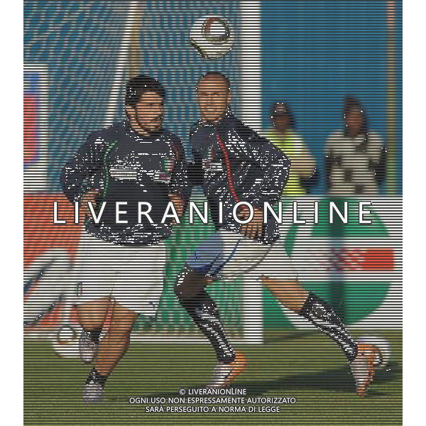 Campionati Mondiali Sud Africa 2010 Irene-Johannesburg - 09.06.2010 Allenamento e Coferenza Stampa Nazionale Italiana Nella Foto:gennaro Gattuso-Cannavaro fabio /Ph.Vitez-Ag. Aldo Liverani