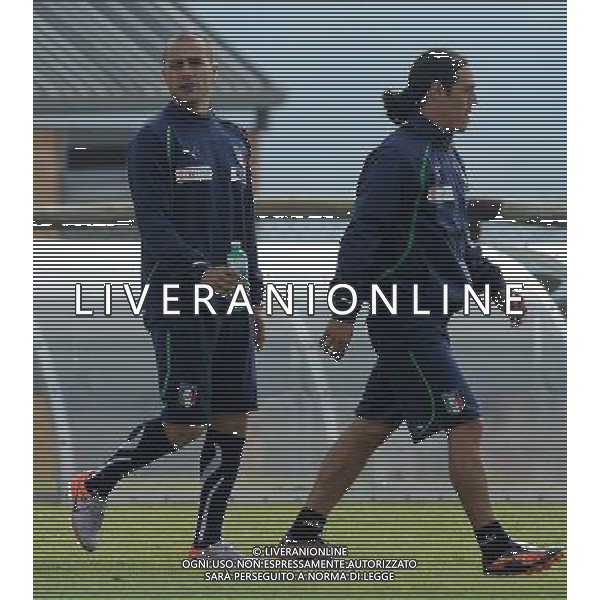 Campionati Mondiali Sud Africa 2010 Irene-Johannesburg - 10.06.2010 Allenamento e Coferenza Stampa Nazionale Italiana Nella Foto:Fabio Cannavaro-Camoranesi Mauro german /Ph.Vitez-Ag. Aldo Liverani