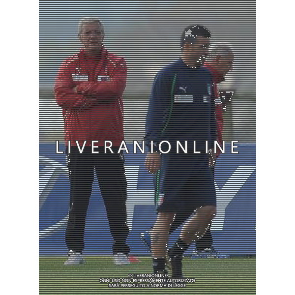 Campionati Mondiali Sud Africa 2010 Irene-Johannesburg - 10.06.2010 Allenamento e Coferenza Stampa Nazionale Italiana Nella Foto: marcello Lippi-Di Natale Antonio /Ph.Vitez-Ag. Aldo Liverani