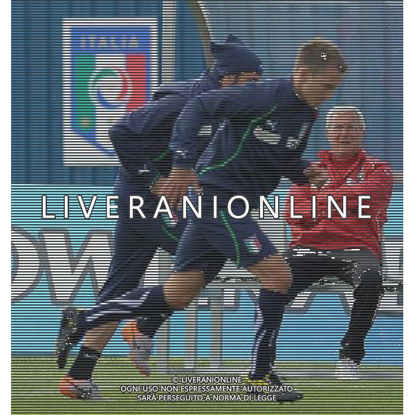 Campionati Mondiali Sud Africa 2010 Irene-Johannesburg - 10.06.2010 Allenamento e Coferenza Stampa Nazionale Italiana Nella Foto:Lippi marcello - Domenico Criscito /Ph.Vitez-Ag. Aldo Liverani