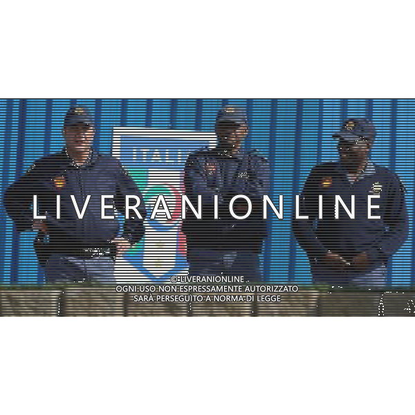 Campionati Mondiali Sud Africa 2010 Irene-Johannesburg - 10.06.2010 Allenamento e Coferenza Stampa Nazionale Italiana Nella Foto: Le guardie di Sicurezza al campo d\'allenamento dell\'Italia /Ph.Vitez-Ag. Aldo Liverani