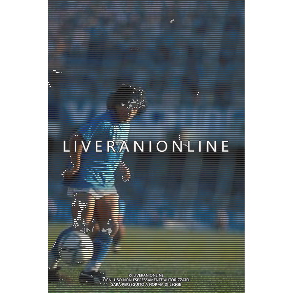 NAPOLI CALCIO NELLA FOTO DIEGO ARMANDO MARADONA AGENZIA ALDO LIVERANI