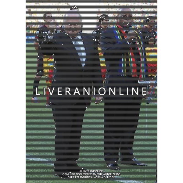 Fifa World Cup Sud Africa 2010 Match #1 Johannesburg (Soccer City Stadium) - 11.06.2010 Sud Africa-Messico Nella Foto:blatter-zuma /Ph.Vitez-Ag. Aldo Liverani