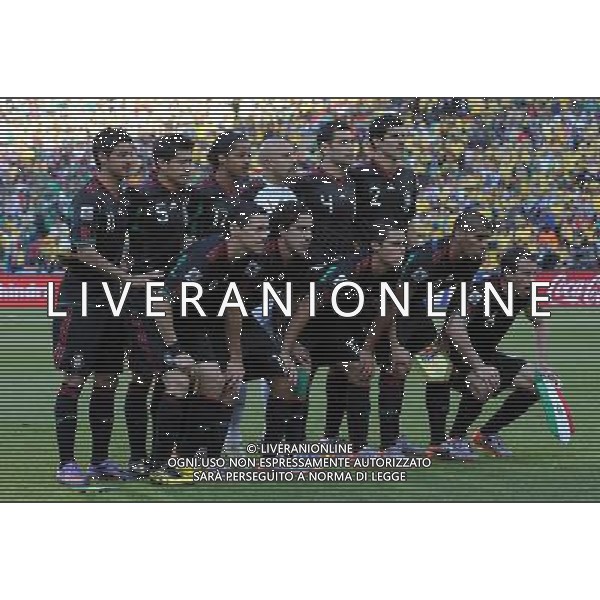 Fifa World Cup Sud Africa 2010 Match #1 Johannesburg (Soccer City Stadium) - 11.06.2010 Sud Africa-Messico Nella Foto:messico squadra formazione /Ph.Vitez-Ag. Aldo Liverani