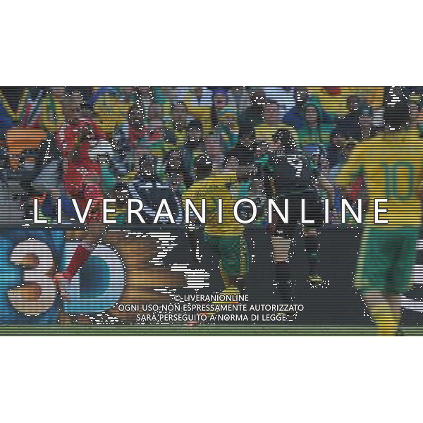 Fifa World Cup Sud Africa 2010 Match #1 Johannesburg (Soccer City Stadium) - 11.06.2010 Sud Africa-Messico Nella Foto:parata di khune su franco /Ph.Vitez-Ag. Aldo Liverani