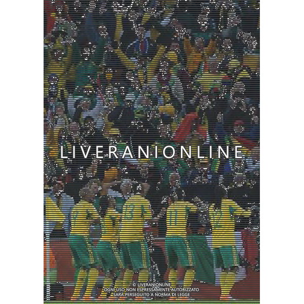 Fifa World Cup Sud Africa 2010 Match #1 Johannesburg (Soccer City Stadium) - 11.06.2010 Sud Africa-Messico Nella Foto:tshabalala esulta /Ph.Vitez-Ag. Aldo Liverani