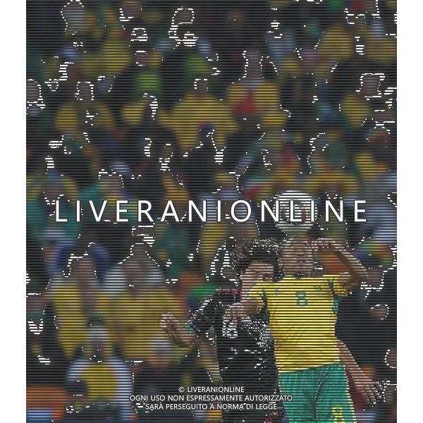 Fifa World Cup Sud Africa 2010 Match #1 Johannesburg (Soccer City Stadium) - 11.06.2010 Sud Africa-Messico Nella Foto:tshabalala-juarez /Ph.Vitez-Ag. Aldo Liverani