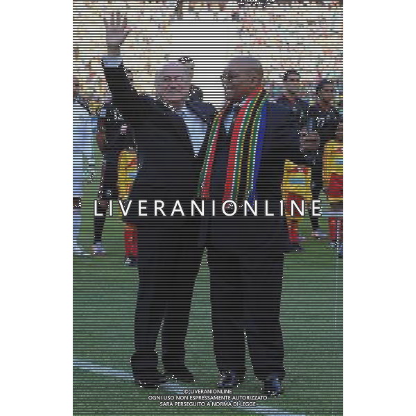 Fifa World Cup Sud Africa 2010 Match #1 Johannesburg (Soccer City Stadium) - 11.06.2010 Sud Africa-Messico Nella Foto:Blatter Joseph-Zuma /Ph.Vitez-Ag. Aldo Liverani