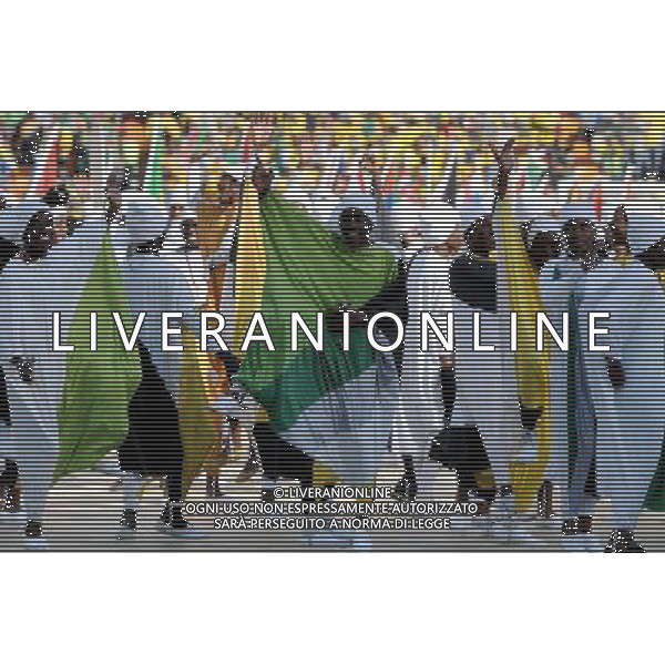 Fifa World Cup Sud Africa 2010 Match #1 Johannesburg (Soccer City Stadium) - 11.06.2010 Sud Africa-Messico Nella Foto:Coreografia /Ph.Vitez-Ag. Aldo Liverani