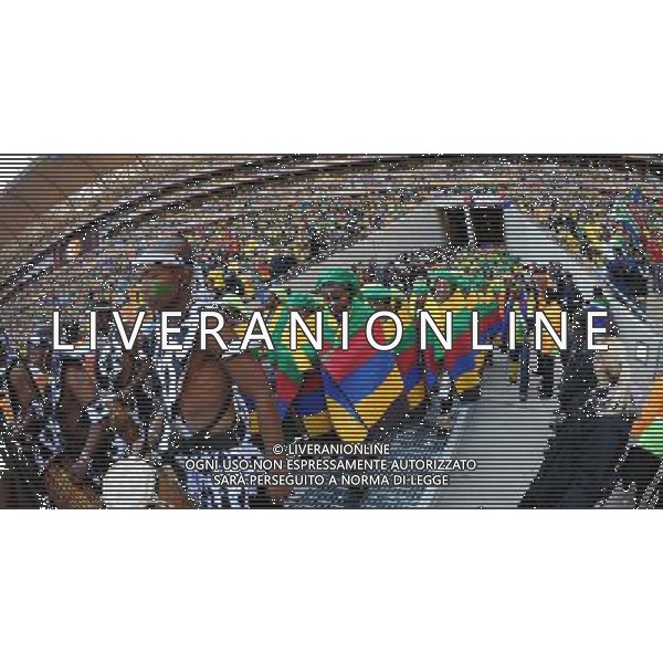 Fifa World Cup Sud Africa 2010 Match #1 Johannesburg (Soccer City Stadium) - 11.06.2010 Sud Africa-Messico Nella Foto:Coreografia /Ph.Vitez-Ag. Aldo Liverani