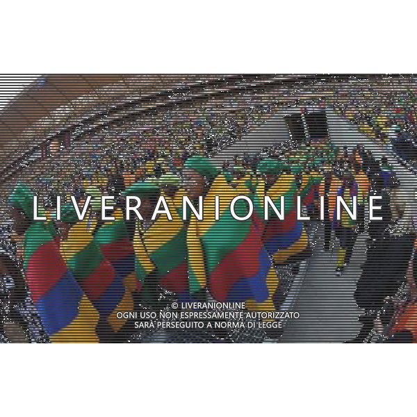 Fifa World Cup Sud Africa 2010 Match #1 Johannesburg (Soccer City Stadium) - 11.06.2010 Sud Africa-Messico Nella Foto:Coreografia /Ph.Vitez-Ag. Aldo Liverani