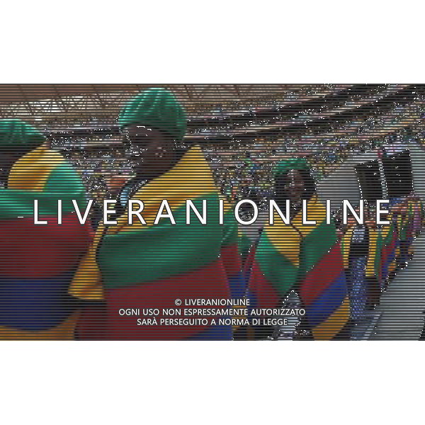 Fifa World Cup Sud Africa 2010 Match #1 Johannesburg (Soccer City Stadium) - 11.06.2010 Sud Africa-Messico Nella Foto:Coreografia /Ph.Vitez-Ag. Aldo Liverani